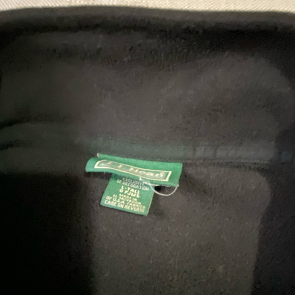 L.L. Bean Mens Large Tall Black Fleece Polartec Outdoor Zip Up Jacket- Sz-L/Tall - Picture 8 of 16